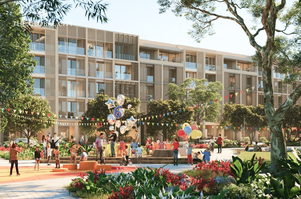 The Global City - Quảng trường lễ hội giữa phân khu thấp tầng