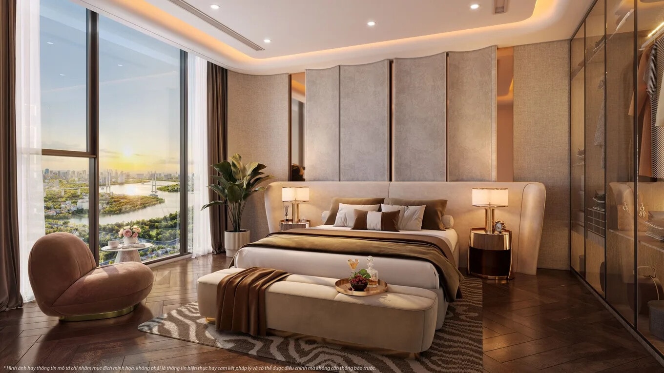 Vlasta Premier - Phòng ngủ master hướng sông